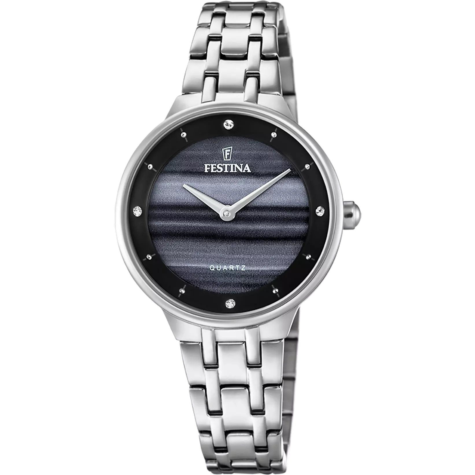 De Festina Horloge Dames F20600/C is een stijlvolle damespolshorloge met een kast van metaal en zilverkleurige armband. Het horloge heeft een diameter van 30 mm. Deze horloge heeft geen datumaanduiding. Ideaal voor dagelijks gebruik en elegante gelegenheden, perfect te combineren met zilveren sieraden voor een verfijnde uitstraling.