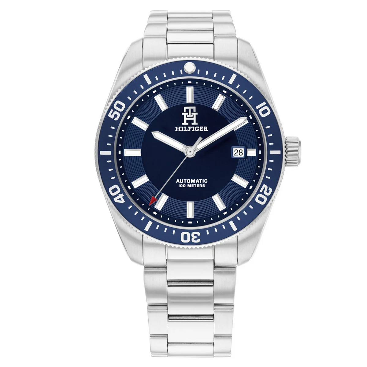 Tommy Hilfiger TH1792132 Horloge Heren Staal Zilverkleurig 42mm
Dit specifieke horloge van Tommy Hilfiger uit de TH 85 serie met artikelnr: TH1792132 is een luxe herenhorloge die niet in je collectie mag ontbreken. Het stalen herenhorloge heeft een ronde zilverkleurige kast met een bedrukte bezel en een blauwe wijzerplaat met lumibrite cijfers en wijzers en een tweede tijd. Aan de kast zit een stalen band met een vouwsluiting. Het horloge heeft een mineraalglas, een doorsnee van 42mm en is 20ATM.  

Het merk:
Sinds de lancering van het merk in 1985 is Tommy Hilfiger wereldwijd bekend geworden als pionier van de klassieke Amerikaanse coole stijl. Geïnspireerd door de iconische popcultuur en het Amerikaanse erfgoed. De dames en herencollectie van dit seizoen bestaan uit minimalistische silhouetten en rustieke lederen details. De herenhorlogecollectie biedt iconische uurwerken met roestvrijstalen, lederen en siliconen banden.

Specificaties:
- Mineraalglas 
- Ronde kast 42mm
- Zilverkleurige horlogekast
- Blauwe wijzerplaat 
- Stalen band 
- 20ATM