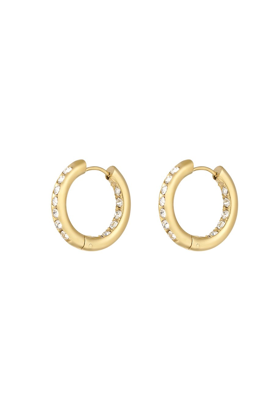 Earrings with stones;