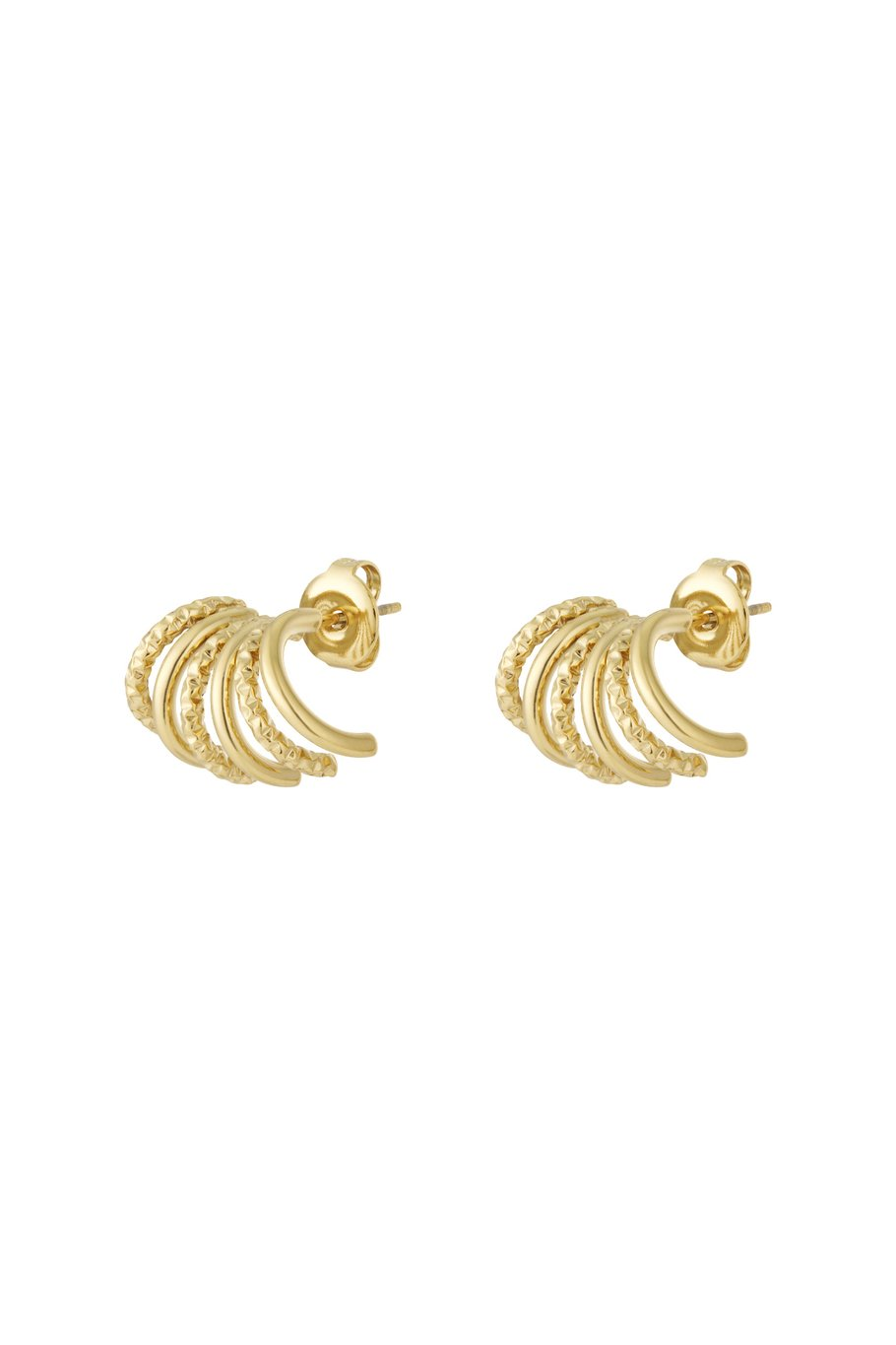 Stainless Steel Stud Earrings Geometric Casual Daily Simple Series Women's jewelry Gold color
