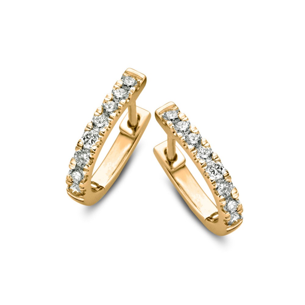 gouden Aurore oorringen, Millie 0,50 crt. MM briljant