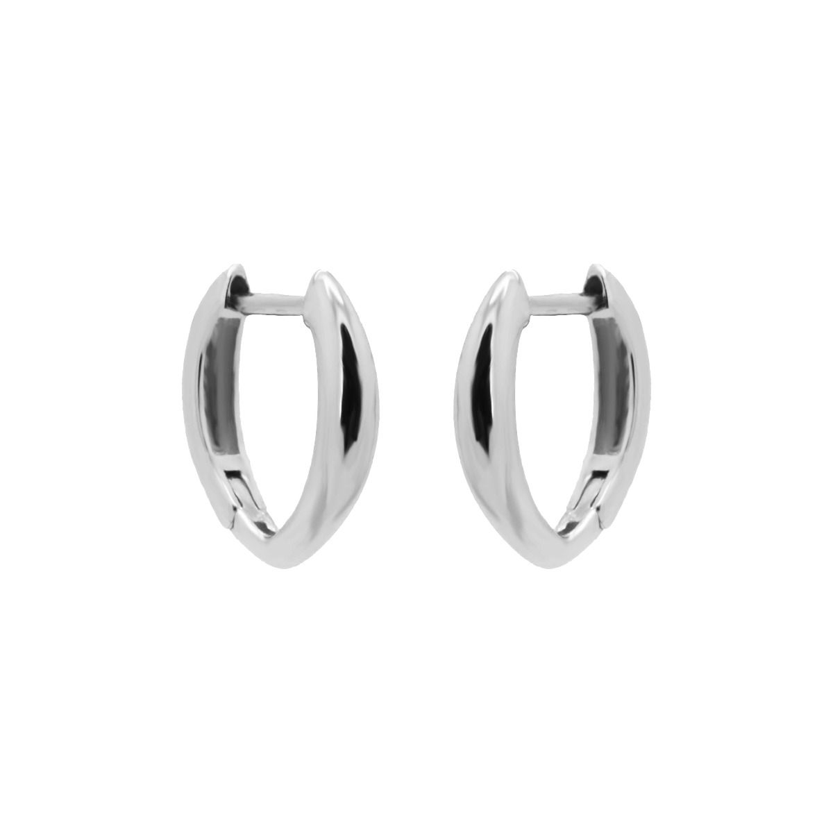 Karma oorringen, Hinged Hoops BELLE Silver