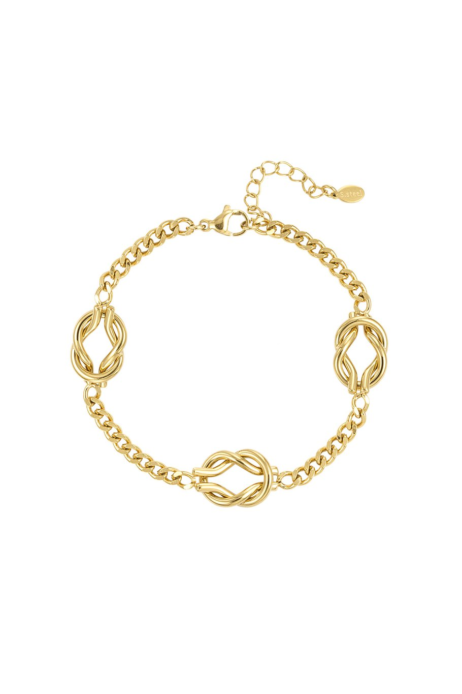   love knot bracelet Gold color