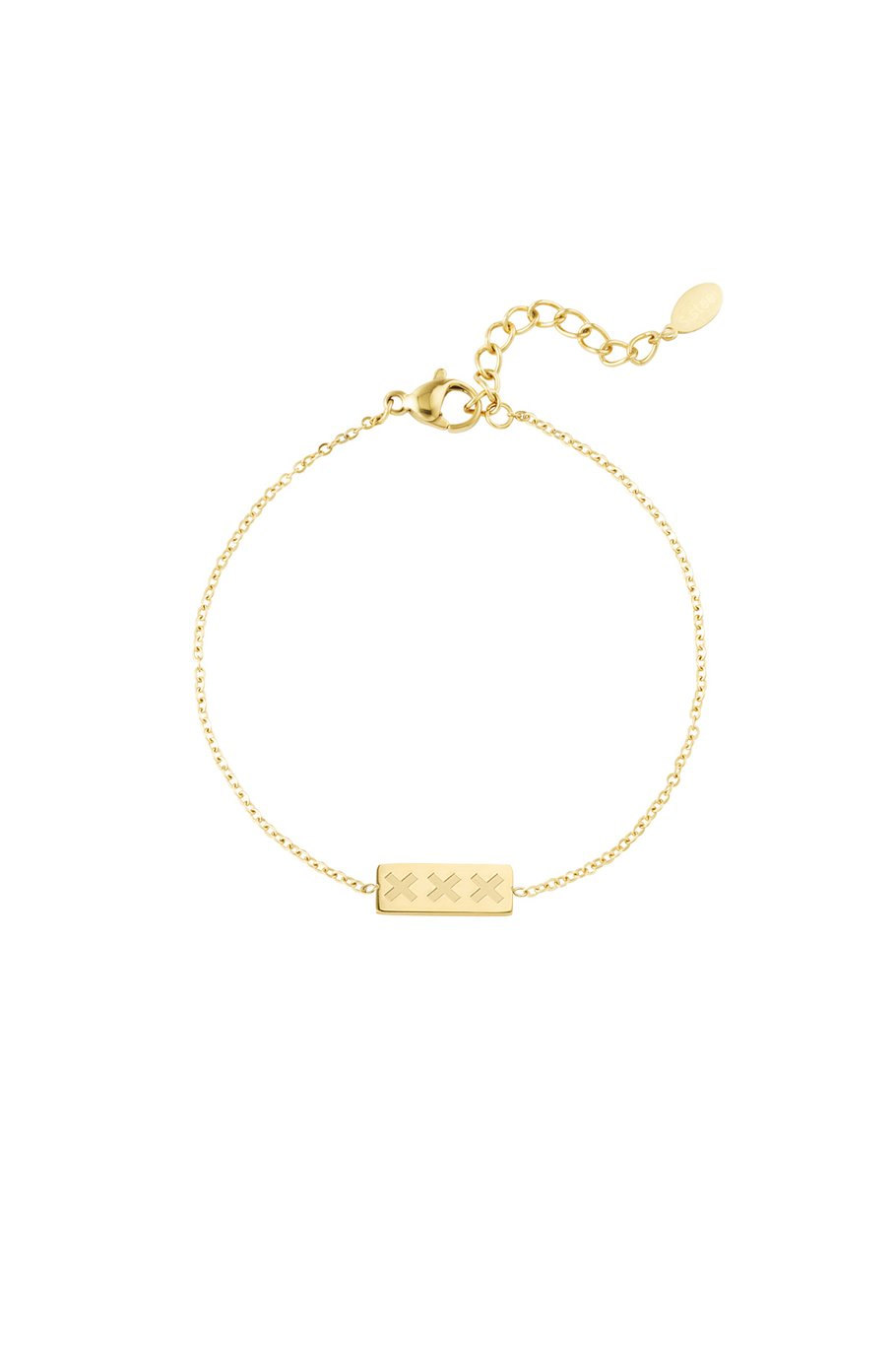 amsterdam X bracelet Gold color