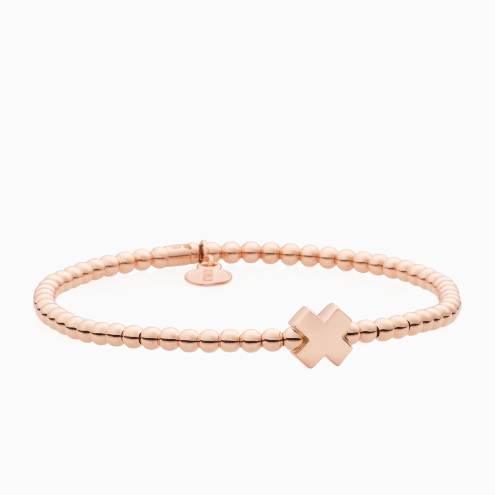 Deze Reflex armband is gemaakt van 18‑karaats roségoud met een flexibel, sluitingsloos ontwerp waardoor hij moeiteloos om de pols glijdt. Het referentienummer is 7AR4006. 