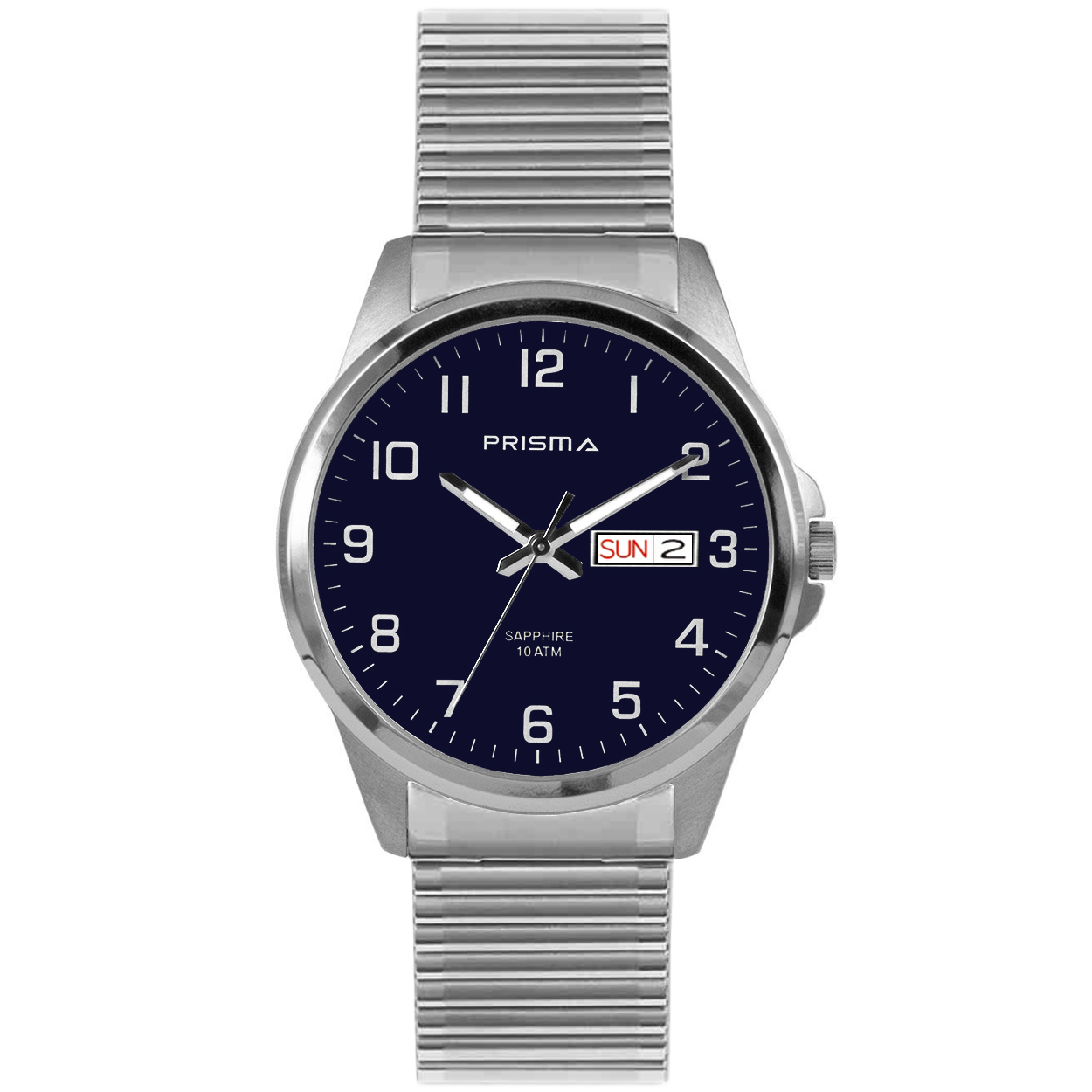 Prisma heren P1281 horloge titanium saffierglas 10 ATM 		
		
Algemeen		
Artikelnummer: P1281		
Geslacht: heren		
Uurwerk: Miyota (GR12-3H) 		
Waterbestendigheid: 10 ATM/BAR		
		
