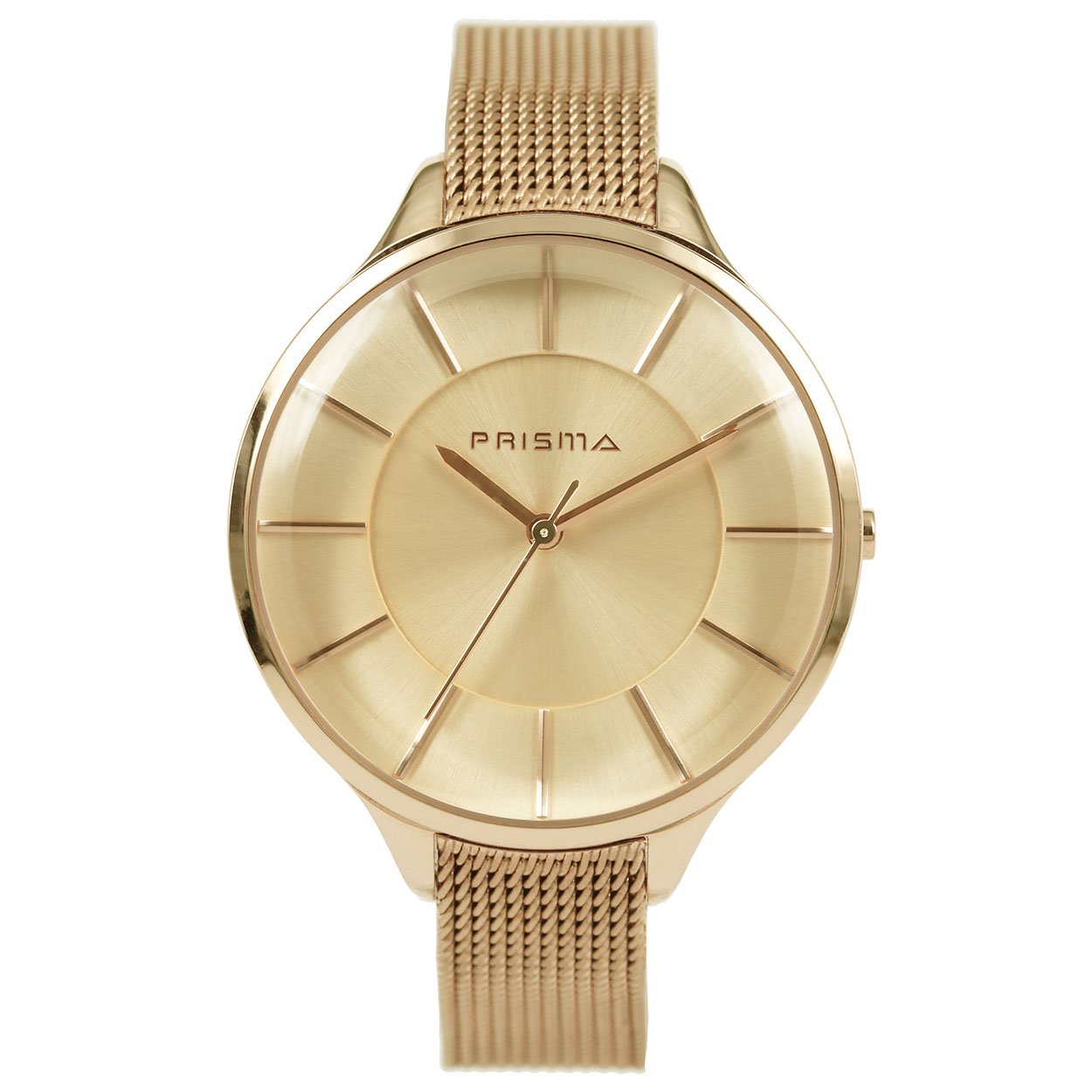 Prisma dames P1575 horloge edelstaal 		
		
Algemeen		
Prijs: &euro;  119 (met 21% btw)		
Artikelnummer: P.1575		
Geslacht: dames		
		
Top USP		
- overladen met de schoonheid van eenvoud		
- milanese band met verfijnde schakels		
- naadloze aansluiting door vrij verstelbare sluiting		
- edelstaal		
- spat waterdicht: handenwassen, regen		
- band is makkelijk te wisselen		
- quartz		
		
		
