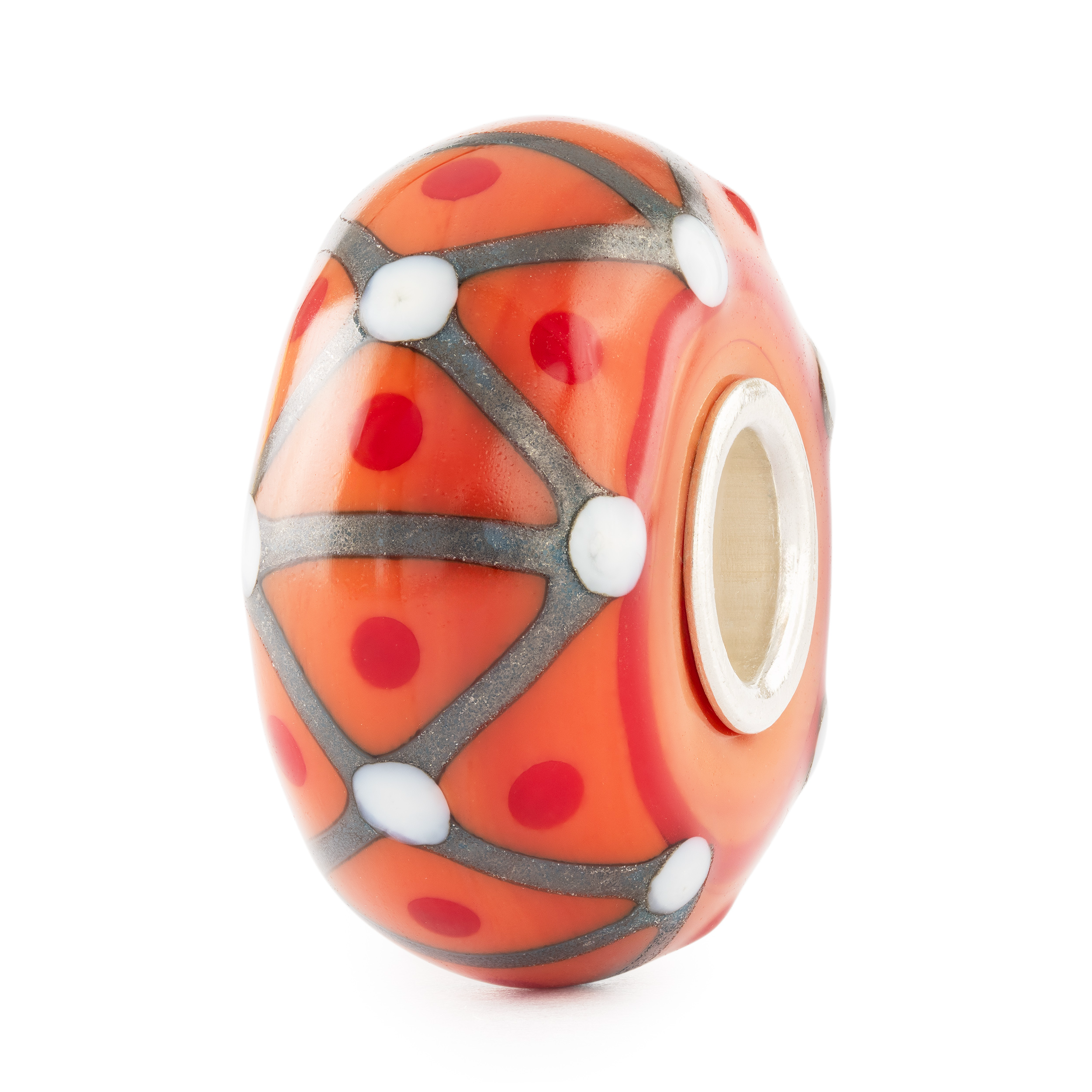 Trollbeads - Zilveren/glazen bedel, Verweven momenten - TGLBE-20465
