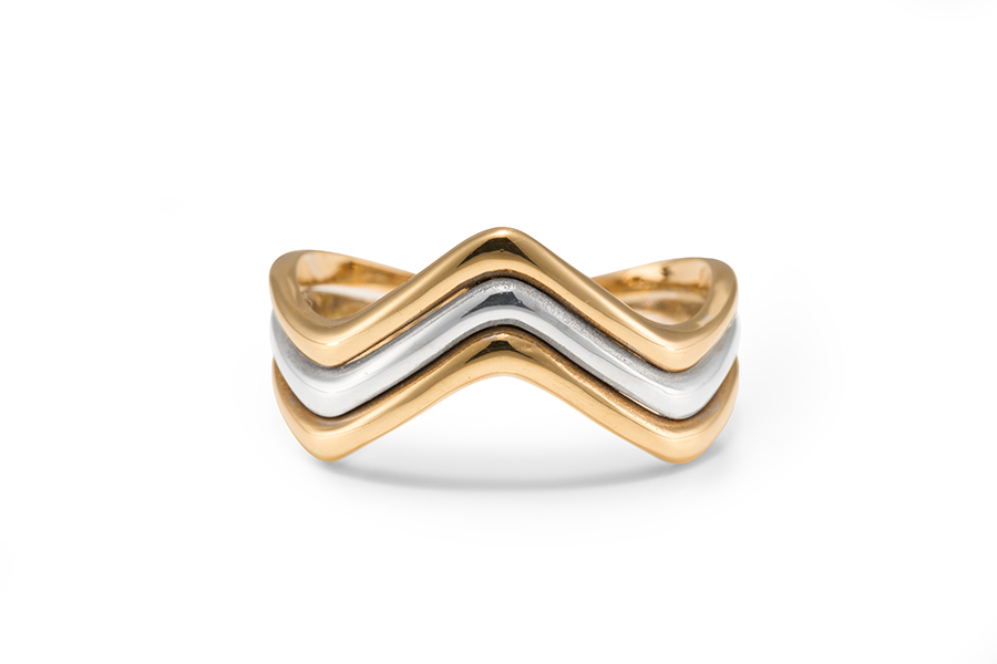 Geel/witgouden ring SWBR10137-B-56