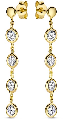 Geelgouden oorstekers SWCE10260-Y14