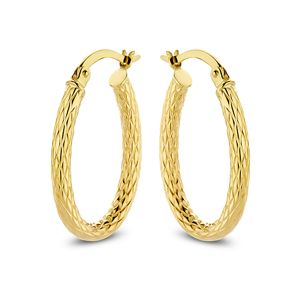 Geelgouden oorringen SWEE10305-Y