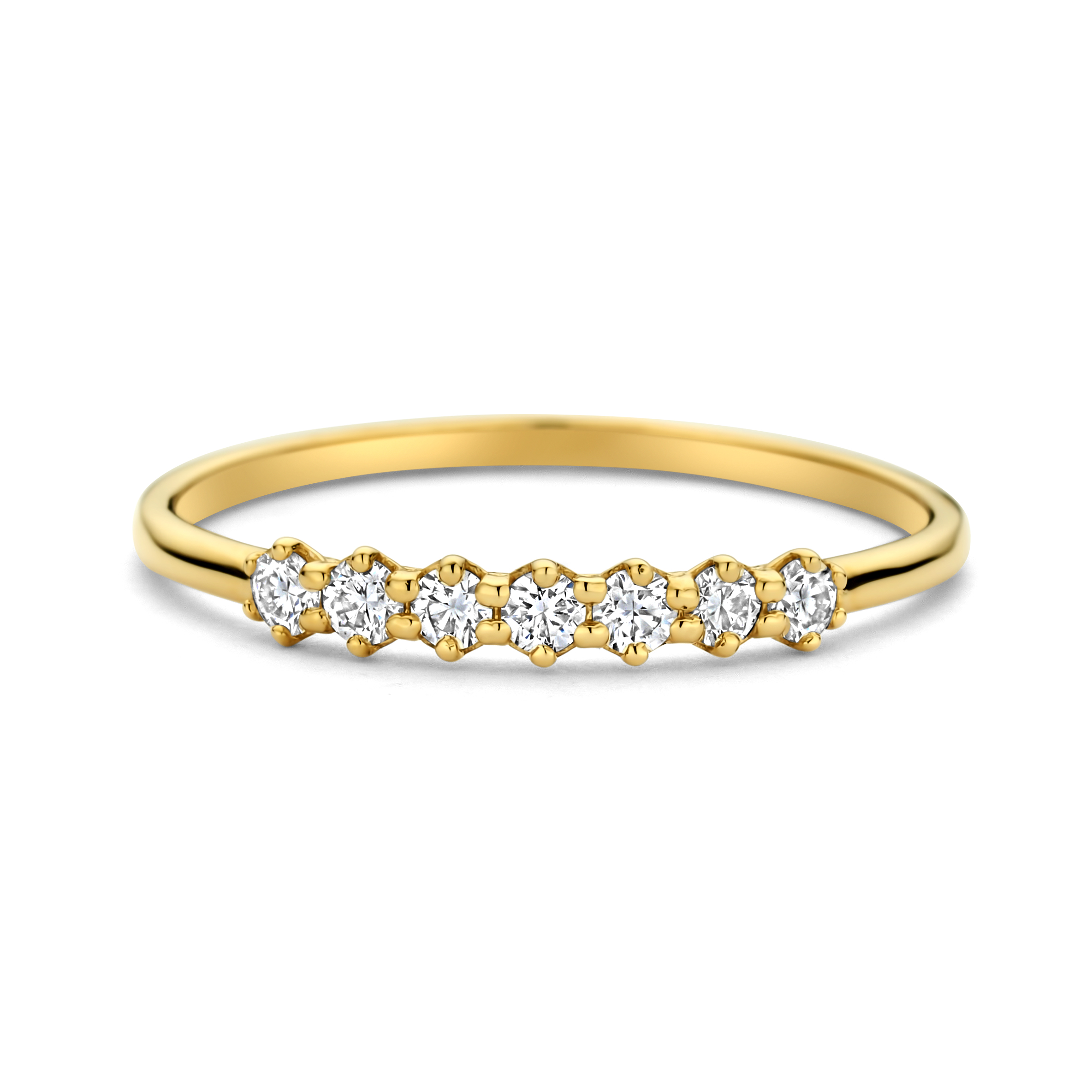 Geelgouden ring met 0,175CT SWGDR0067-Y-54