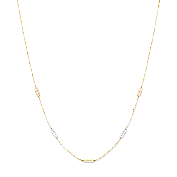Geel/witgouden collier SWJN10333-T
