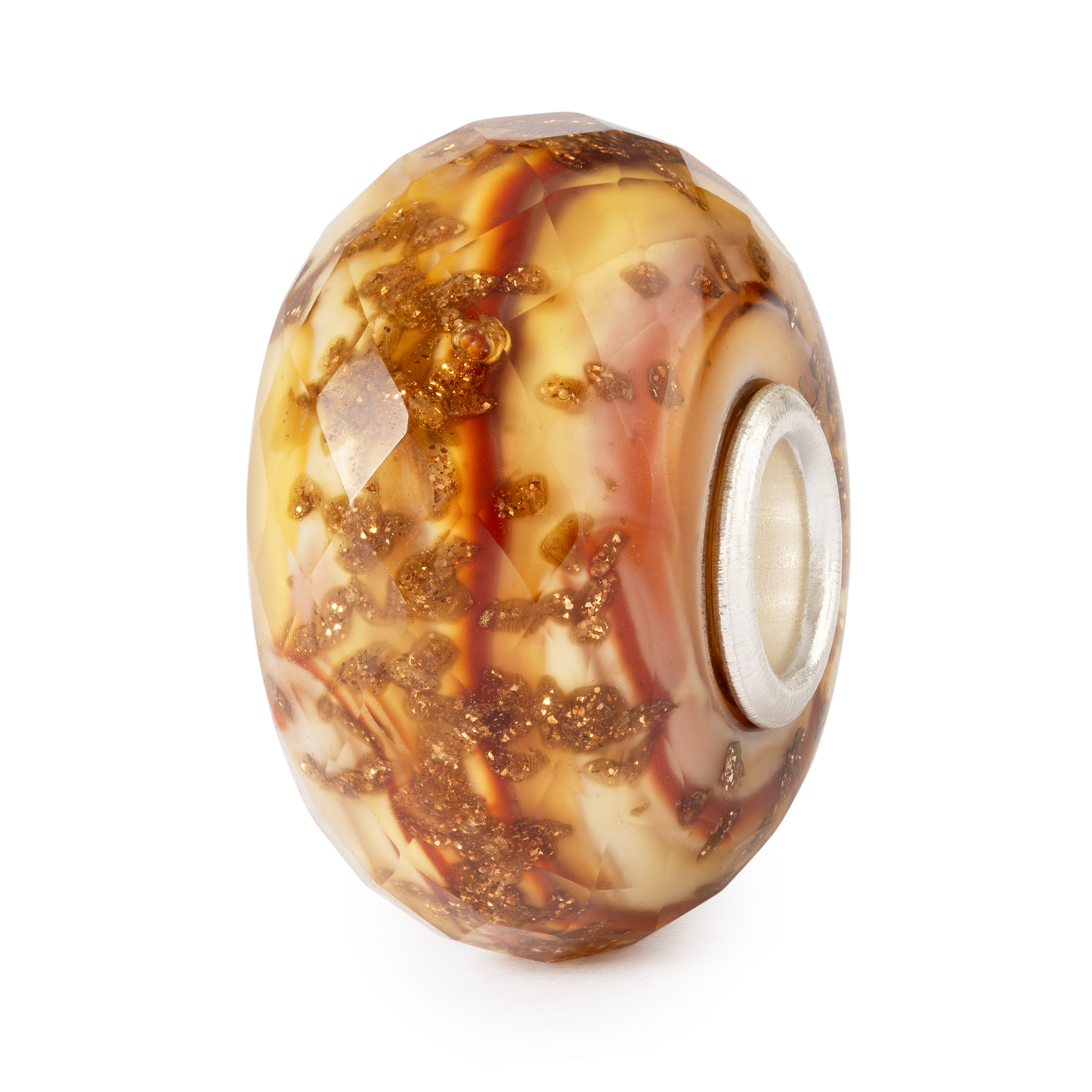 Trollbeads - Zilveren/glazen bedel, Gewoven Licht - TGLBE-30168