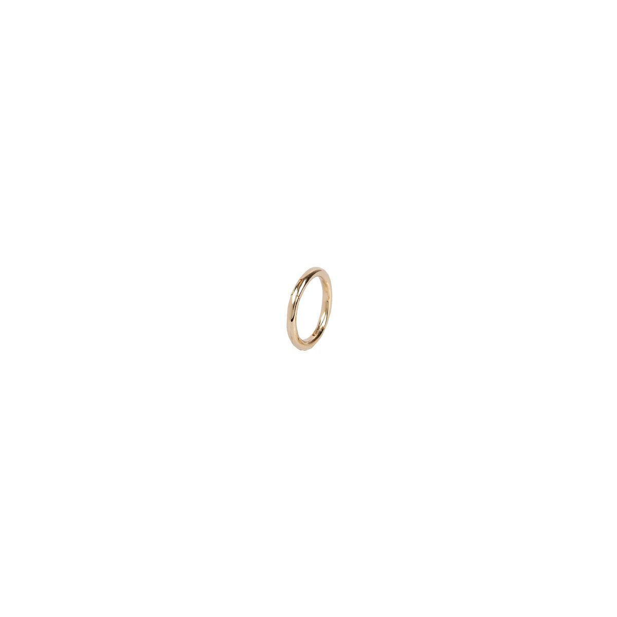 Klapoorring 9.0 x 1.1 mm rond glad zonder stift 14 karaat geelgoud