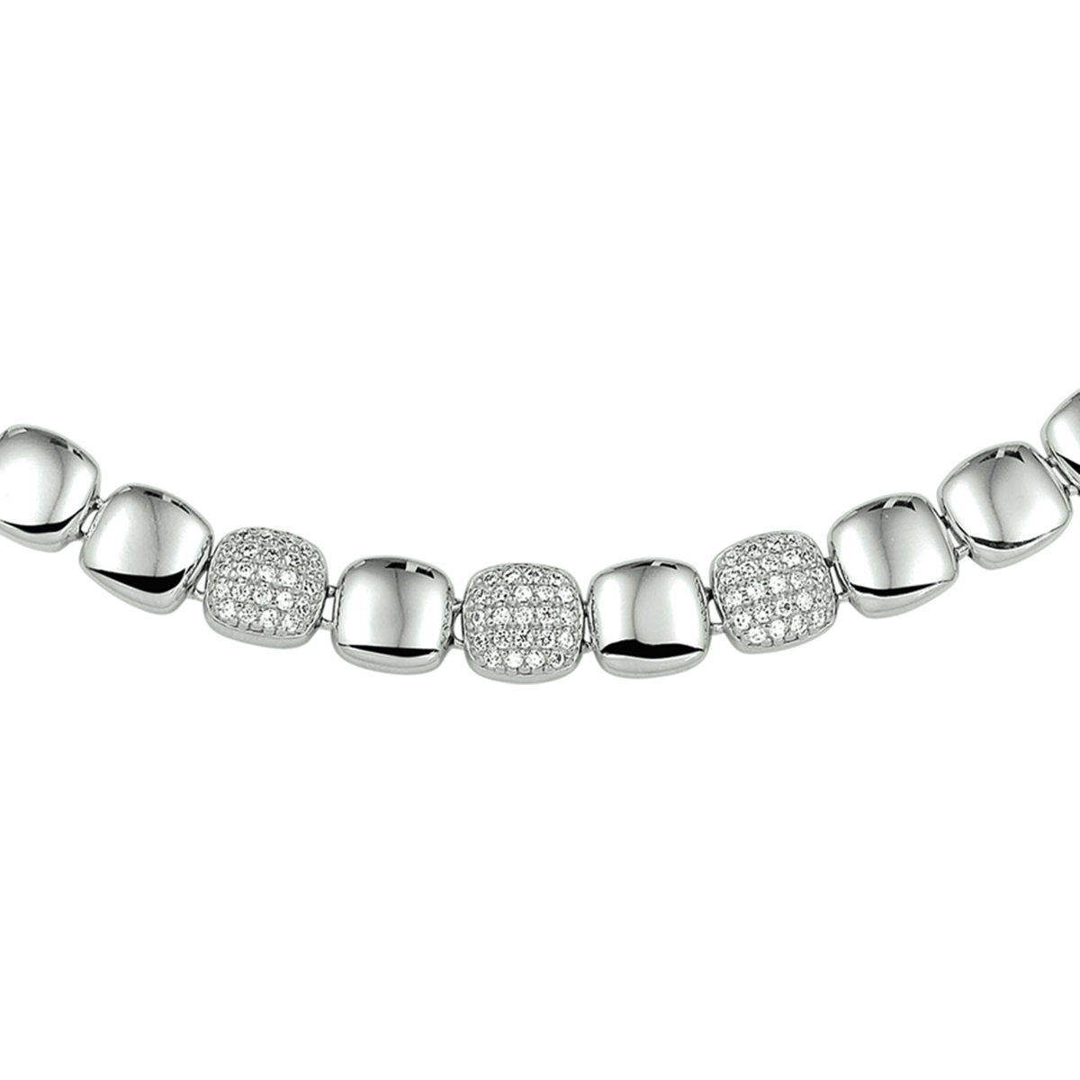 Deze prachtige zilveren collier met zirkonia, modelnummer 1324917 heeft een juweelbreedte van 8,3 mm en een lengte van 45 cm. Glanzend en van zilver, dit sieraad is perfect voor elke gelegenheid. Draag het bij een feestelijke outfit voor een elegante look. 