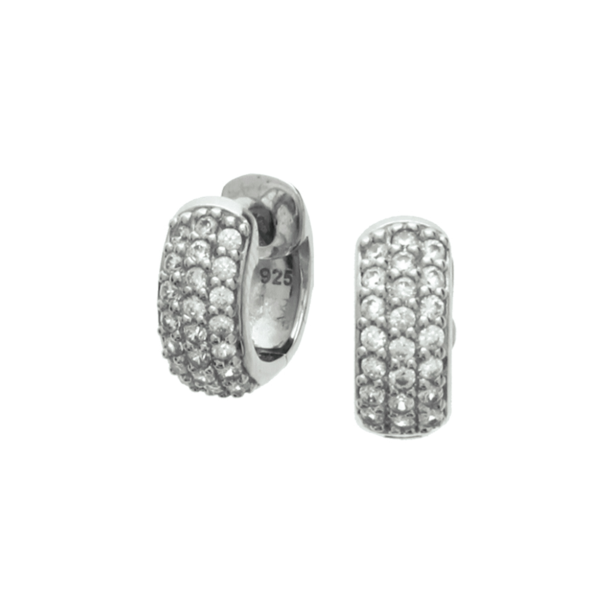 Deze verfijnde klapoorringen zijn gemaakt van hoogwaardig 925 sterling zilver en schitteren dankzij de prachtig ingelegde zirkonia stenen. Het praktische klapsysteem zorgt voor een comfortabele en veilige sluiting, waardoor de oorbellen ideaal zijn voor dagelijks gebruik. De tijdloze combinatie van zilver en fonkelende zirkonia maakt ze een perfecte keuze voor elke gelegenheid.

Materiaal: 925 sterling zilver

Steensoort: Zirkonia

Sluiting: Klapsluiting

Stijl: Elegant & tijdloos