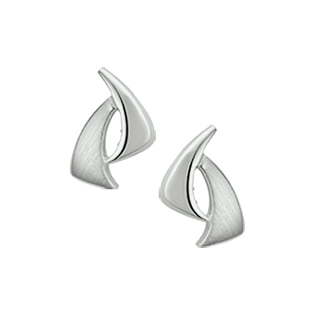 Gerhodineerd 925 zilveren oorknoppen met een afmeting van 8.8x5.8mm.