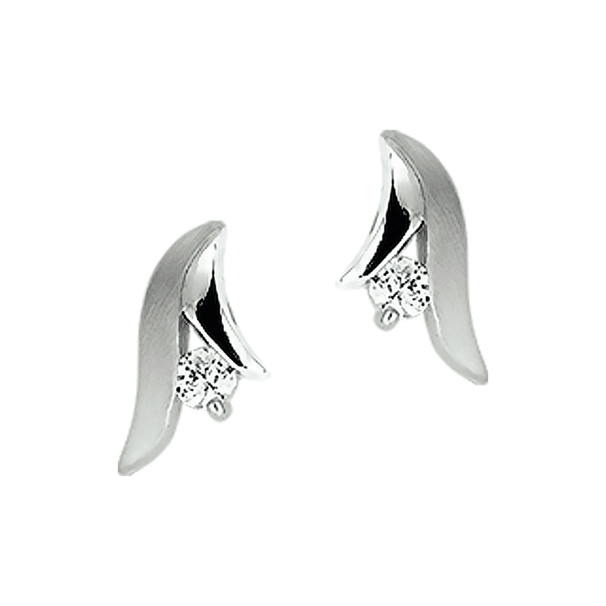 De Oorknoppen zirkonia poli/mat gemaakt van gerhodineerd 925 sterling zilver, met een glanzende zilverkleur. Ze bevatten briljant geslepen heldere zirkonia. Draag ze als elegante aanvulling voor zowel dagelijks gebruik als speciale gelegenheden, dankzij hun veelzijdige en tijdloze ontwerp.