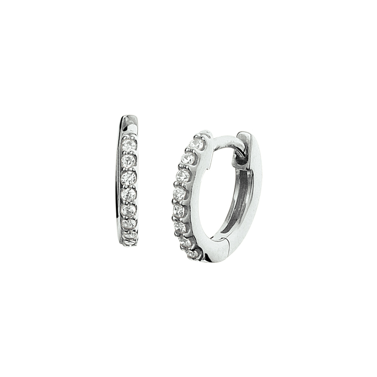 Elegante klapoorringen van 925 sterling zilver, bezet met fonkelende zirkonia stenen. Dankzij de praktische klapsluiting zijn ze eenvoudig in te doen en blijven ze comfortabel en veilig zitten. Een tijdloos sieraad dat zowel dagelijks als bij speciale gelegenheden schittert.

Materiaal: 925 sterling zilver

Steensoort: Zirkonia

Sluiting: Klapsluiting

Stijl: Tijdloos & elegant