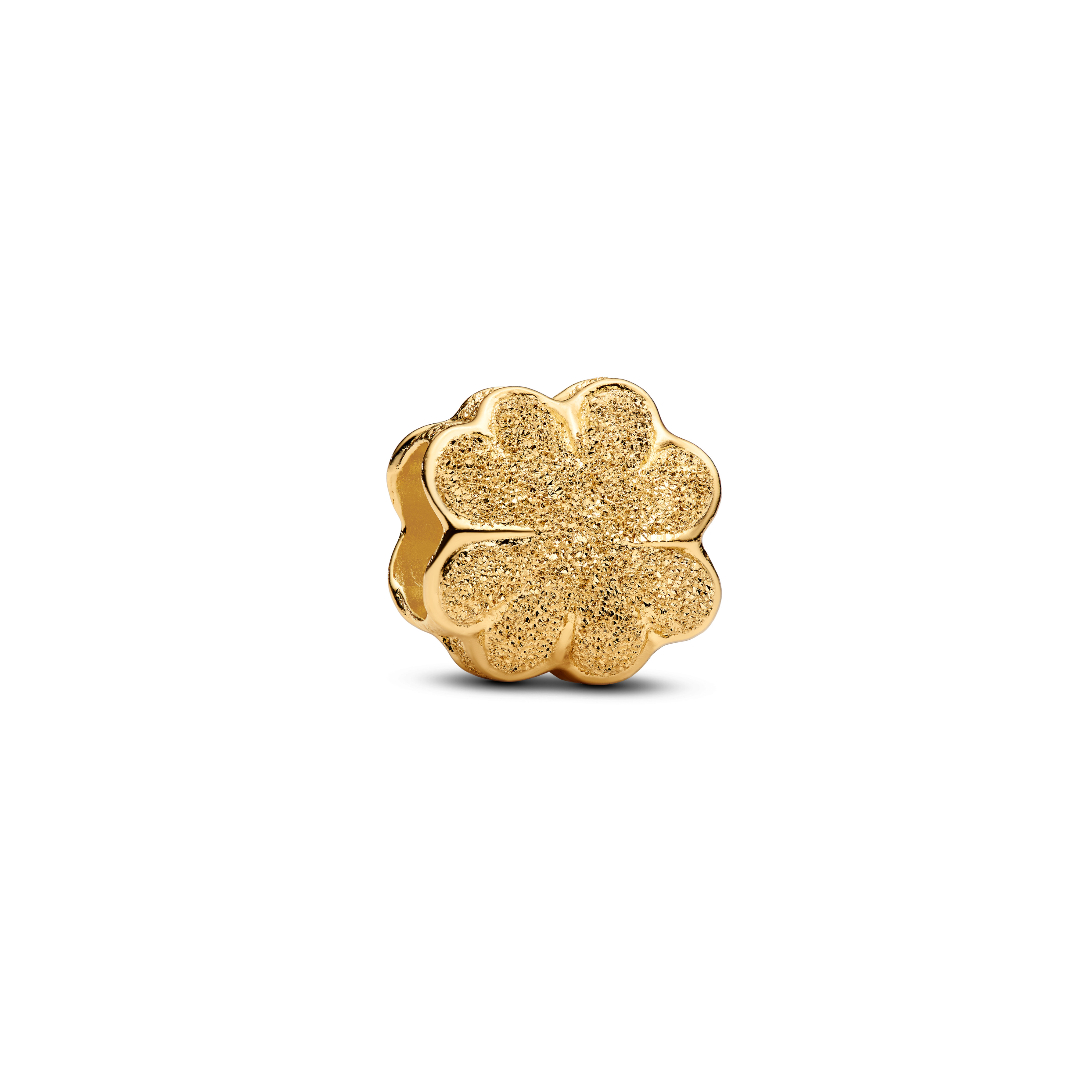 Pandora - Shine Doublé, textured klavertje vier mini - 764047C00