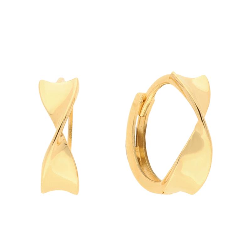 GLOW - 207.2123.00 - Oorringen met klapsluiting - Goud