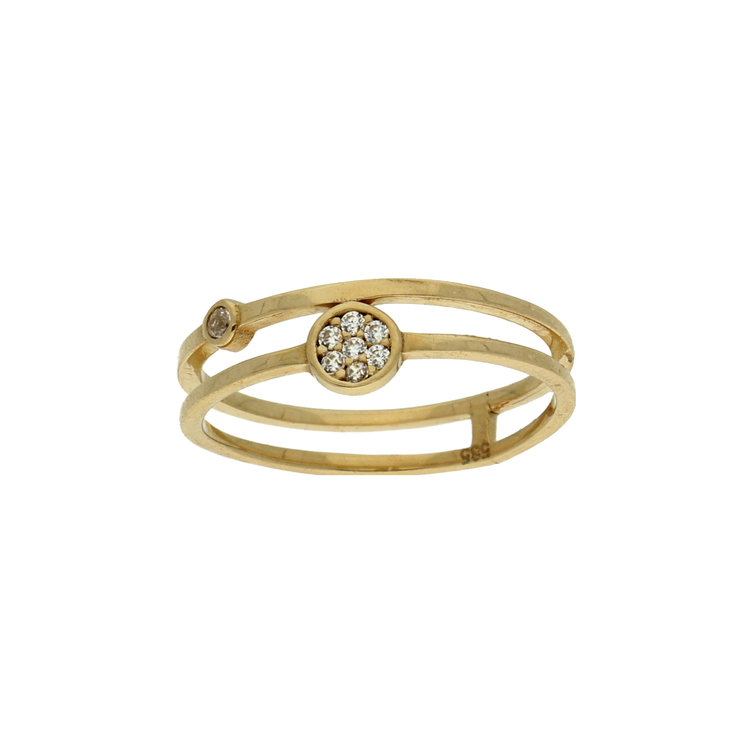 GLOW - 214.1018 - Ring - Goud - Zirkonia