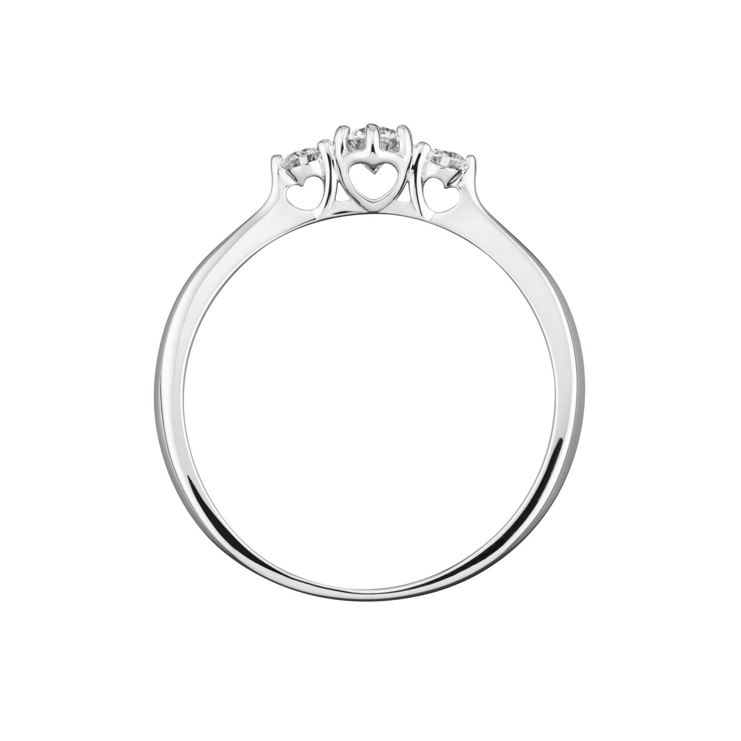 De 14krt gouden ring Say Yes, modelnummer 214304154, heeft een breedte en diepte van 5,0mm, is gemaakt van witgoud (WG 585) en bevat 3 diamanten van 0,19 ct, kwaliteit H-SI. Gewicht is 1,65 gram en maat is 54. Deze elegante ring is ideaal voor speciale gelegenheden en perfect te combineren met andere sieraden voor een verfijnde look.