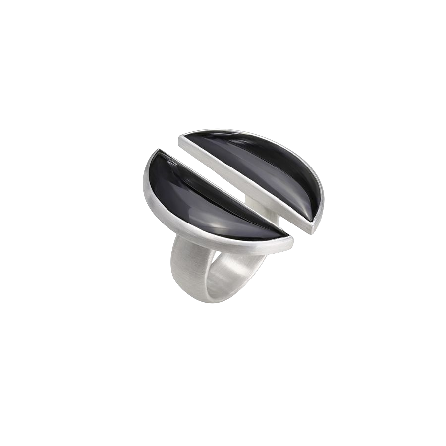 Een 925/1000 zilveren ring Antonio Bernardo model Anel-Dueto 