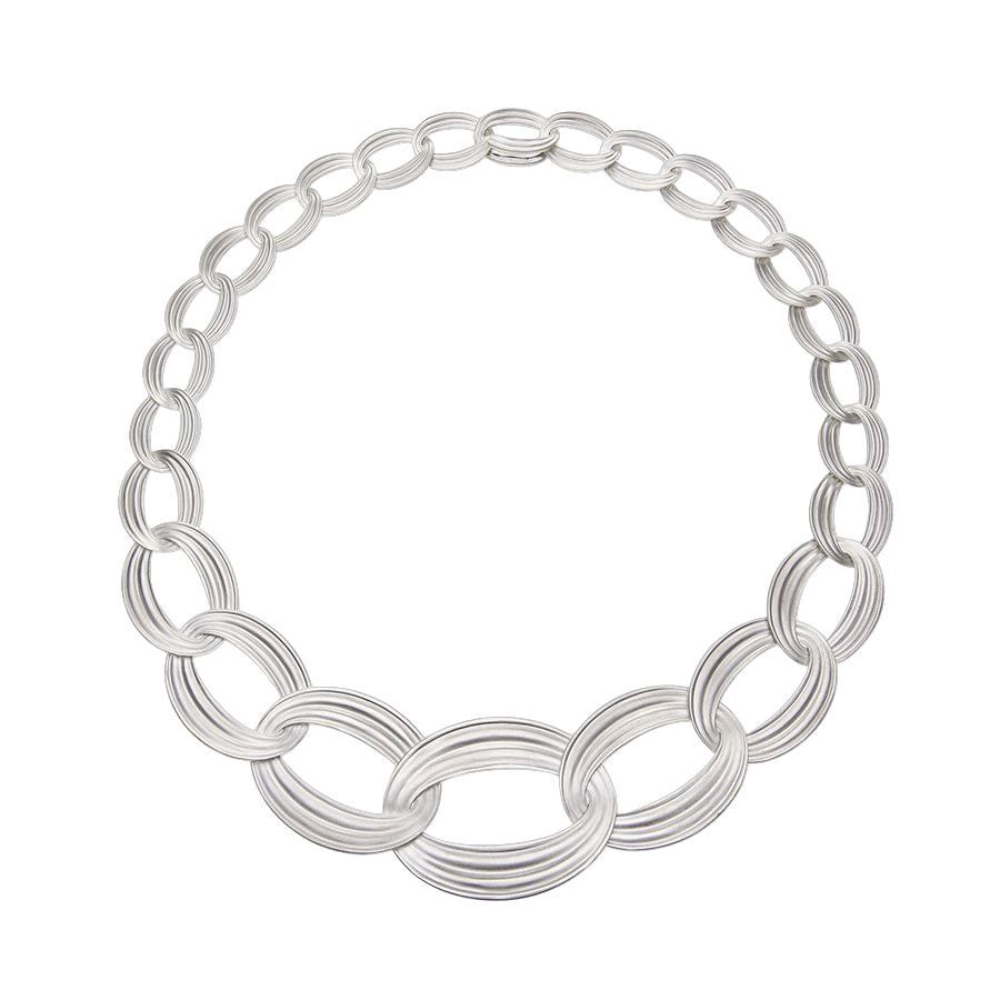 Een 925/1000 zilveren collier Antonio Bernardo model Grecia.