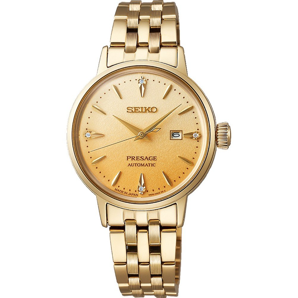 SEIKOLADIES AUTOMATIC PRESAGE COCKTAIL TIME GOLD-TONEDD SS AN