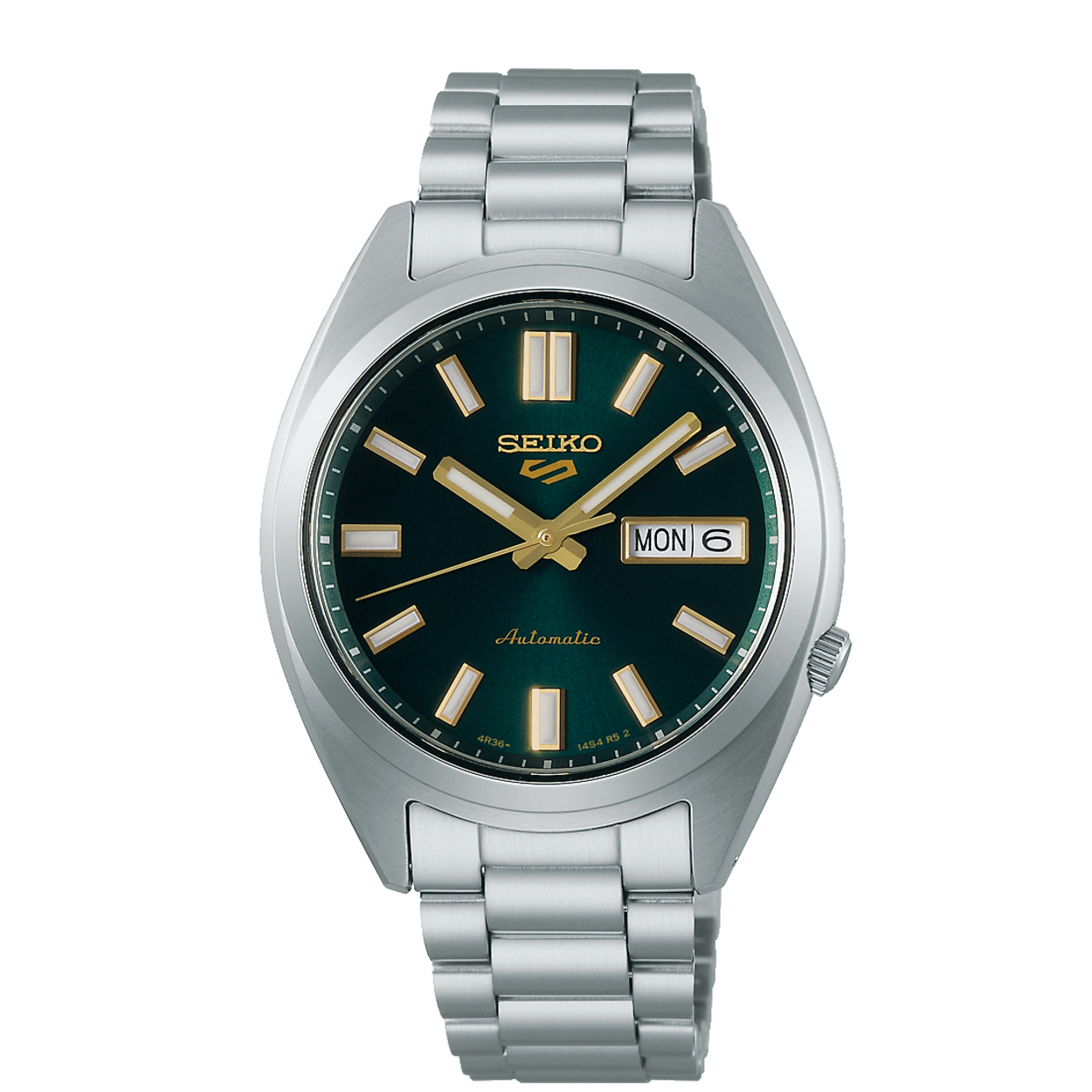 Dit is een herenhorloge van het merk Seiko. Het is een analoog horloge gemaakt van staal. De diameter van de kast is 37.4 mm en de kast is 12.52 mm dik.
De verdere specificaties van het horloge zijn als volgt:
Kastvorm: rond
Kastkleur: zilverkleurig
Kastmateriaal: staal
Bandbreedte: 15.5 mm
Bandlengte: 252.4 mm
Sluiting: vouwsluiting met drukker
Wijzerplaatkleur: groen
Glassoort: hardlex mineraal glas
Waterdichtheid: 10 ATM
Techniek: automaat