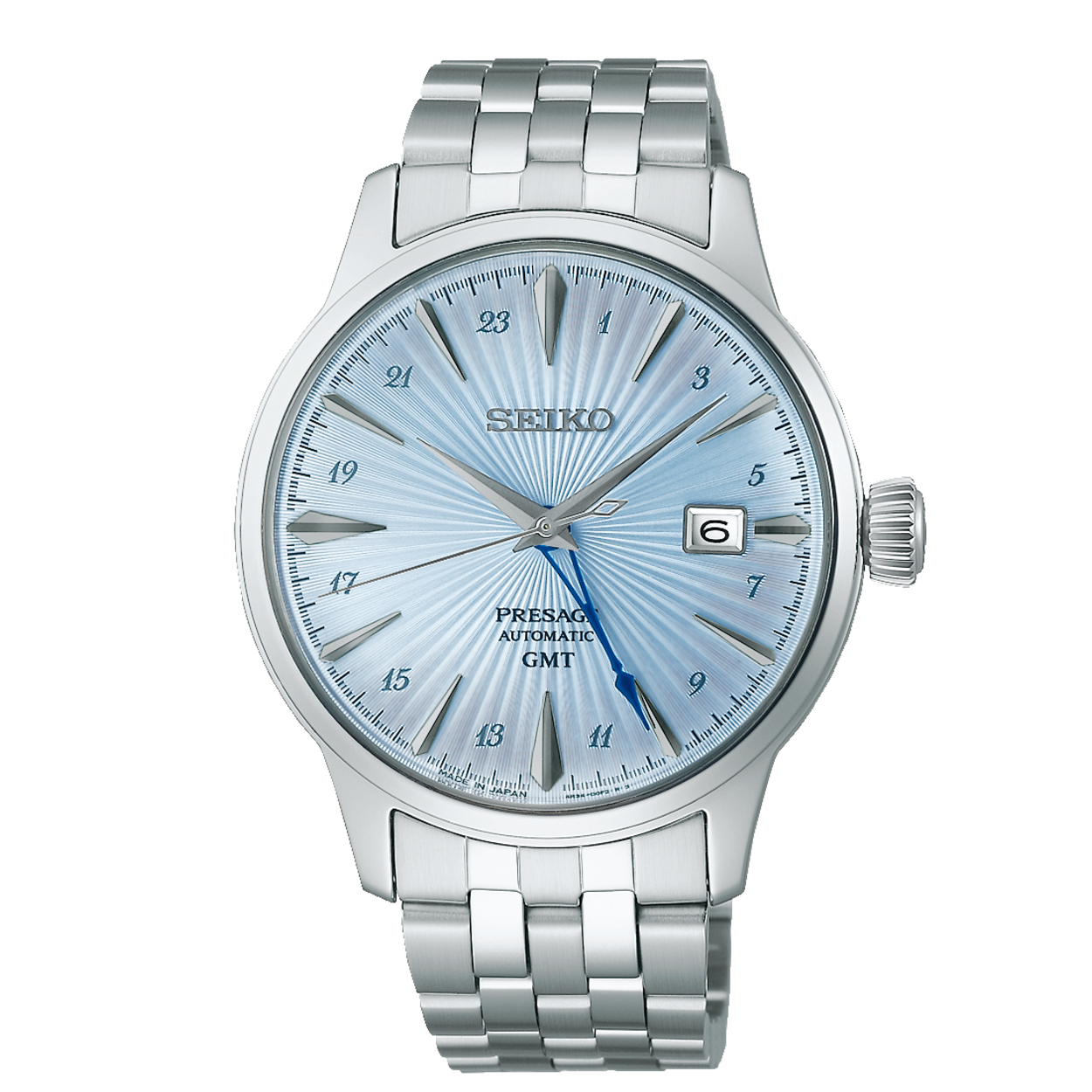 Seiko Presage Heren Cocktail SSK037J1
Seiko Presage stalen horloge Cocktail automatic SSK037J1
Het 4R34 Seiko kaliber met datumweergave en een 24-uurswijzer is een mechanisch kaliber. Het horloge laadt zich tijdens het dragen automatisch op door het omzetten van de arm- en polsbewegingen van de drager in energie. Beweging van het horloge zorgt ervoor dat de hoofdveer van het horloge wordt opgewonden. Deze veer is de energiebron. Handopwinding van het uurwerk is ook mogelijk. Wanneer het horloge volledig is opgeladen heeft het horloge een gangreserve van ongeveer 41 uur. Het tikgetal van deze automaat is 21.600 per uur en het horloge heeft 24 jewels.
