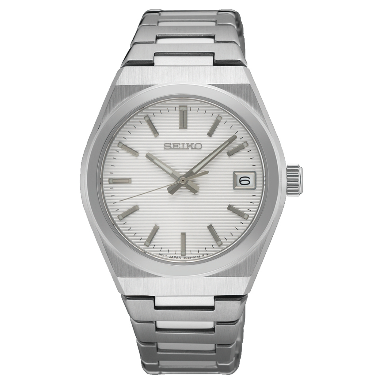 Dit is een dameshorloge van het merk Seiko. Het is een analoog horloge gemaakt van staal. De diameter van de kast is 34 mm en de kast is 8.2 mm dik.
De verdere specificaties van het horloge zijn als volgt:
Kastvorm: rond
Kastkleur: zilverkleurig
Kastmateriaal: staal
Bandbreedte: 16 mm
Bandlengte: 224 mm
Sluiting: vouwsluiting met drukker
Wijzerplaatkleur: wit
Glassoort: saffier glas
Waterdichtheid: 10 ATM
Techniek: quartz