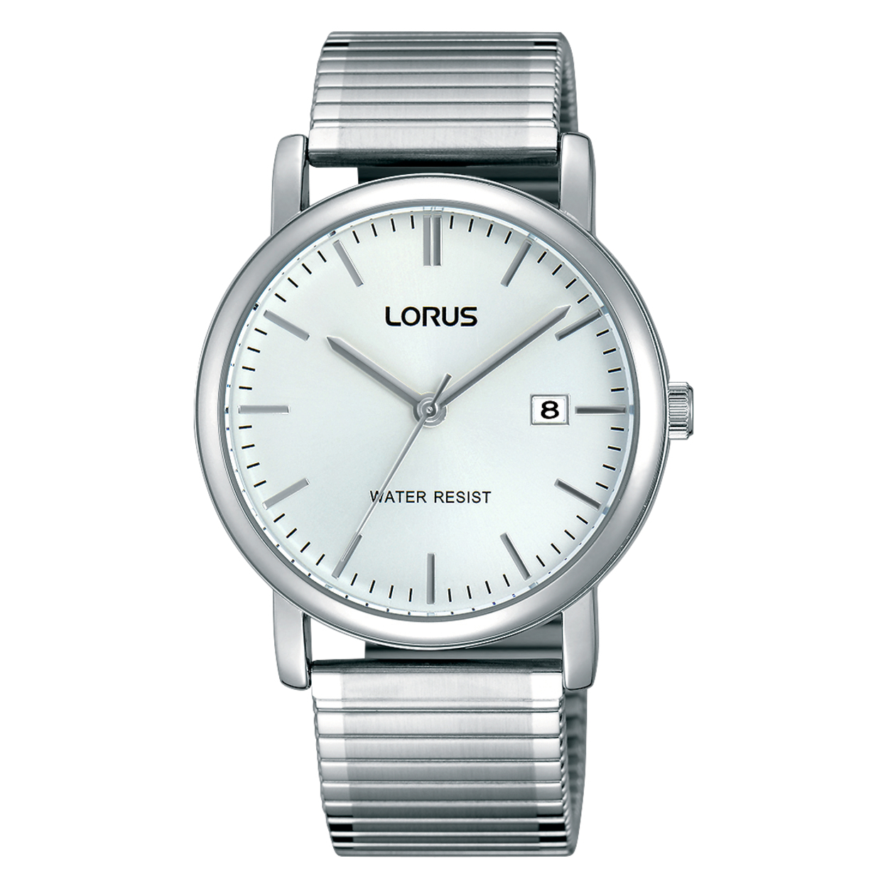 Dit is een herenhorloge van het merk Lorus. Het is een analoog horloge gemaakt van metaal. De diameter van de kast is 37.5 mm en de kast is 9.5 mm dik.
De verdere specificaties van het horloge zijn als volgt:
Kastvorm: rond
Kastkleur: zilverkleurig
Kastmateriaal: metaal
Bandbreedte: 19 mm
Bandlengte: 227.5 mm
Sluiting: geen, rekband
Wijzerplaatkleur: zilver
Glassoort: hardlex mineraal glas
Techniek: quartz