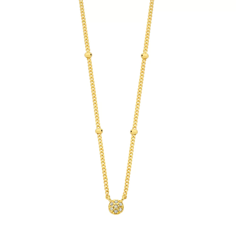 De Diamanti Per Tutti choker, model M2477-3S3-S40S45, is een verfijnde fantasieketting van het type 'JEWEL', versierd met 0,021ct diamant. Deze elegante fantasieketting is perfect te dragen bij zowel alledaagse als chique outfits. Draag het solo voor een subtiele touch of combineer met langere kettingen voor een trendy gelaagde look.