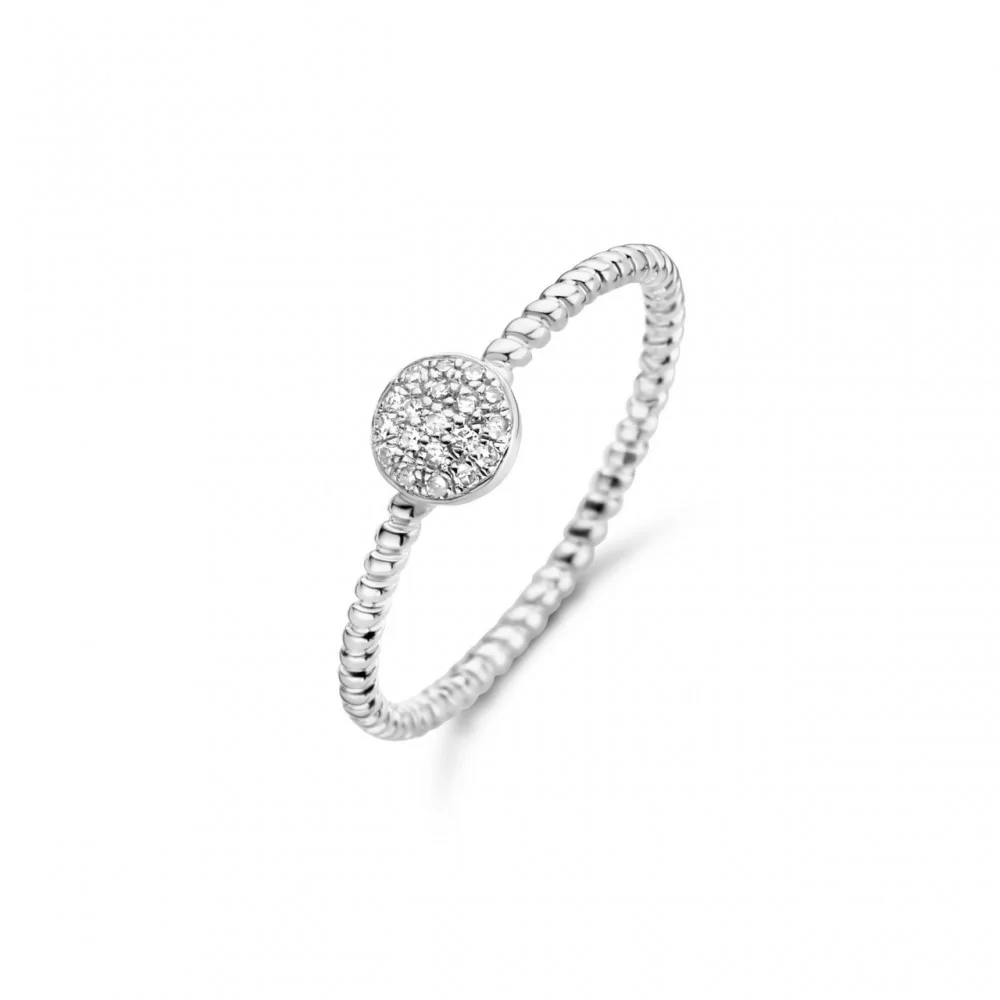 Deze zilveren ring, modelnummer M1037-1S5-S54, is een verfijnd sieraad met een diamant van 0.076 ct. Het is een prachtige keuze binnen de categorie JEWEL, specifiek als RING. Draag dit elegante stuk op een speciale gelegenheid of als een dagelijks statement-item. Het straalt stijl en elegantie uit bij elke outfit.