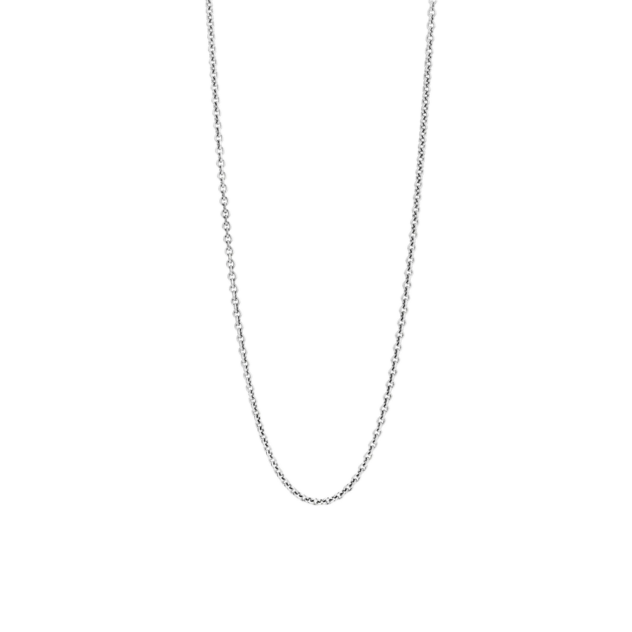 Een fijn TI SENTO collier met ankerschakels, dat als basis van vele looks kan dienen. Het collier is verkrijgbaar in lengtes van 42, 48 en 80 cm en kan hierdoor goed worden gecombineerd met de fijnere hangers uit de collectie. Het sterling zilveren collier is net als alle andere TI SENTO sieraden afgewerkt met een rhodiumlaag, waardoor deze een langdurige glans krijgt. Dat de designers van TI SENTO overal aandacht aan besteden, is te zien aan de sluiting die voorzien is van een kenmerkende tag met het TI SENTO monogram.

