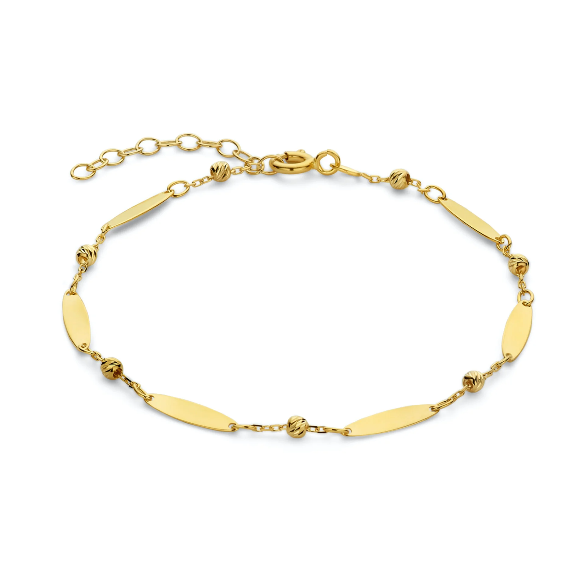 Gouden armband in 17 cm
