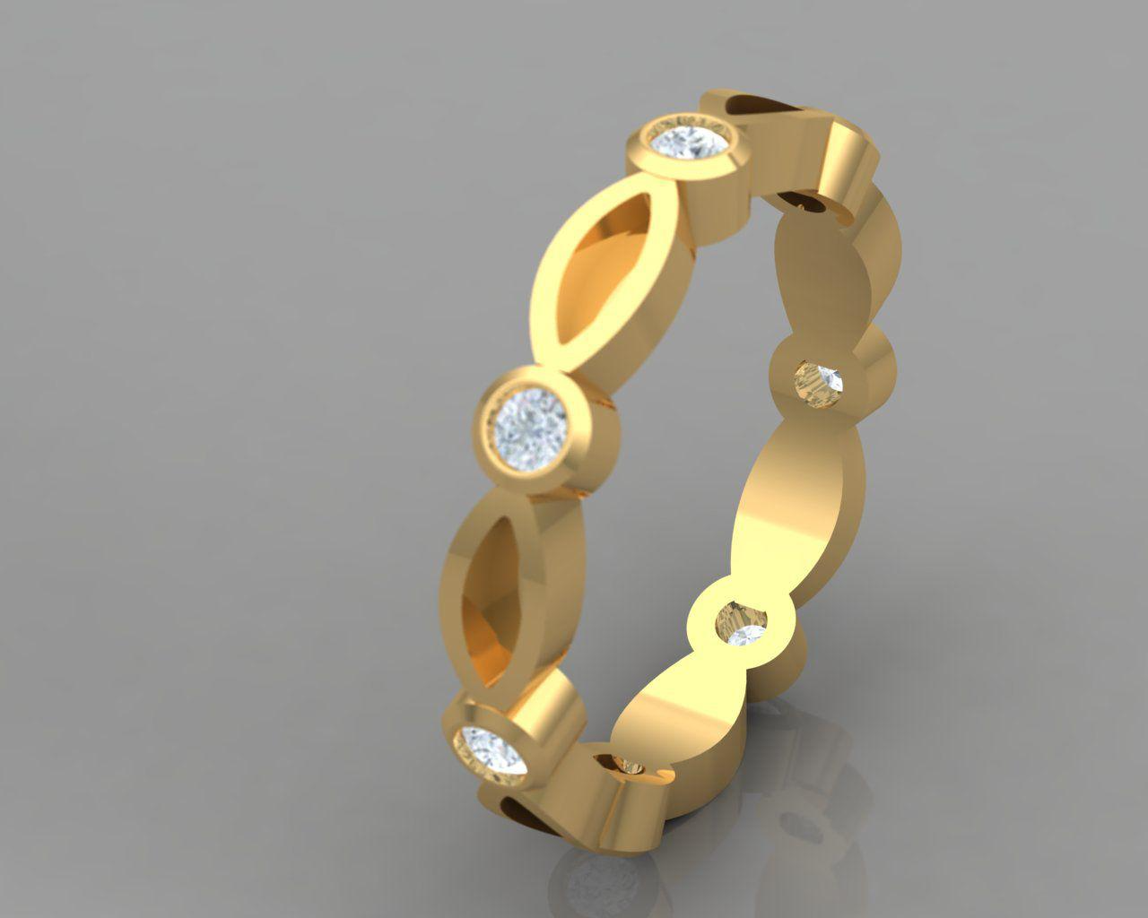 14 karaat geel gouden as-ring met 6x lab grown diamant 0.03ct
exclusieve ring