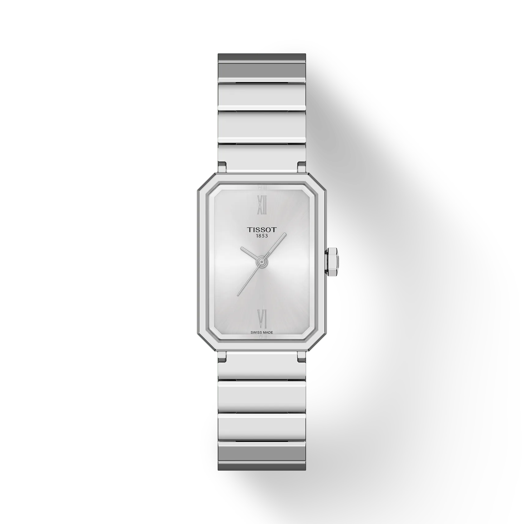 De Tissot SRV-collectie biedt vintage-ge&iuml;nspireerde dameshorloges met gedurfde hoekige ontwerpen, gefacetteerd saffierglas, quartzprecisie en een waterdichtheid van 5 bar. Deze uurwerken zijn ontworpen voor moderne vrouwen en combineren tijdloze elegantie met functionaliteit, waardoor elk moment met zelfvertrouwen wordt beleefd.

316L roestvrijstalen behuizing
Zwitsers kwartsuurwerk
Krasbestendig saffierglas
Verwisselbare band met snelsluiting