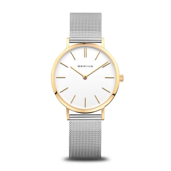 Bicolor Beringhorloge met milanese band