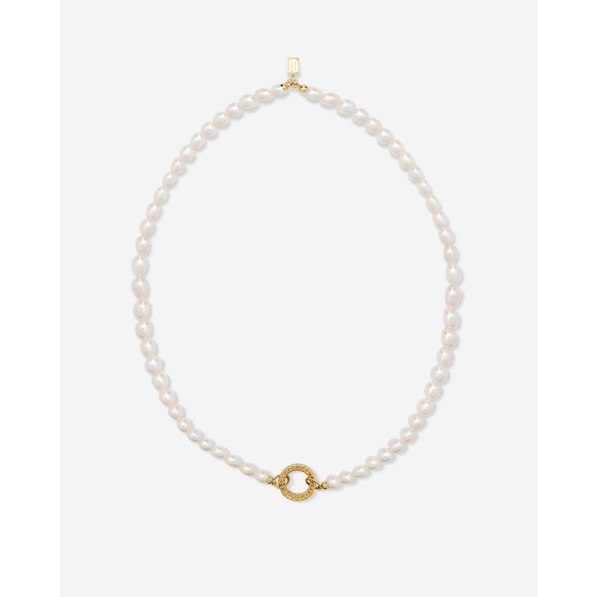 032GV 45cm - Necklace Barbara XS Pearl Gold Vermeil | 001J04032E945