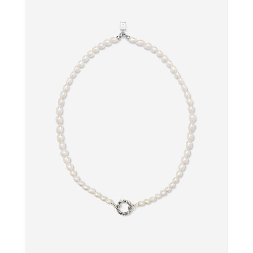 032 45cm - Necklace Barbara XS Pearl Silver
