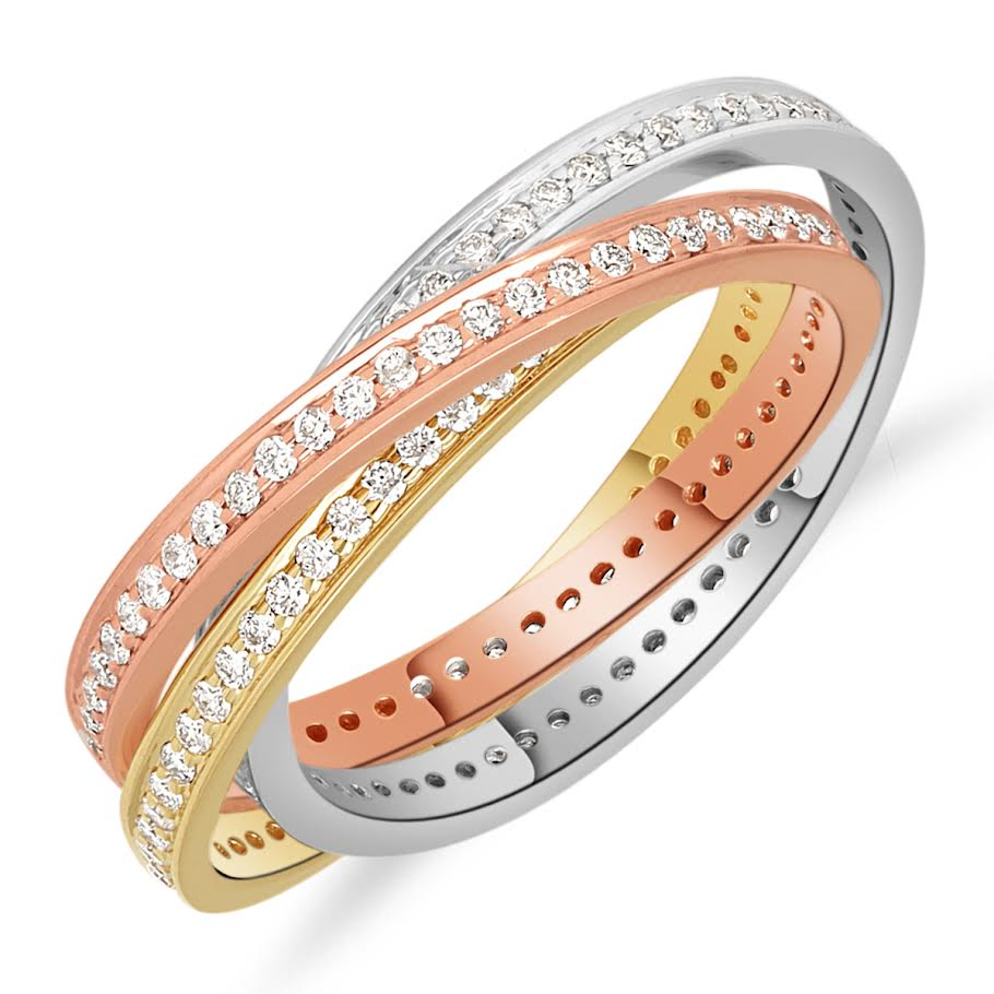 De bicolor gouden ring, modelnummer GBG0207, straalt luxe uit met zijn 14-karaats goud en briljant geslepen diamanten van 0.75 karaat. De stenen, 174 in totaal, hebben een zuiverheid van SI1 en kleur H. Draag dit verfijnde sieraad op speciale gelegenheden of dagelijks voor een vleugje elegantie. Perfect om elke outfit compleet te maken.