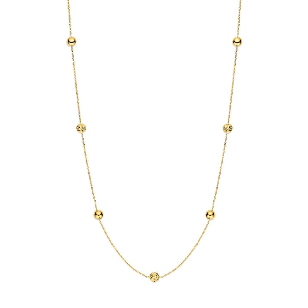 Geelgouden collier CO1014