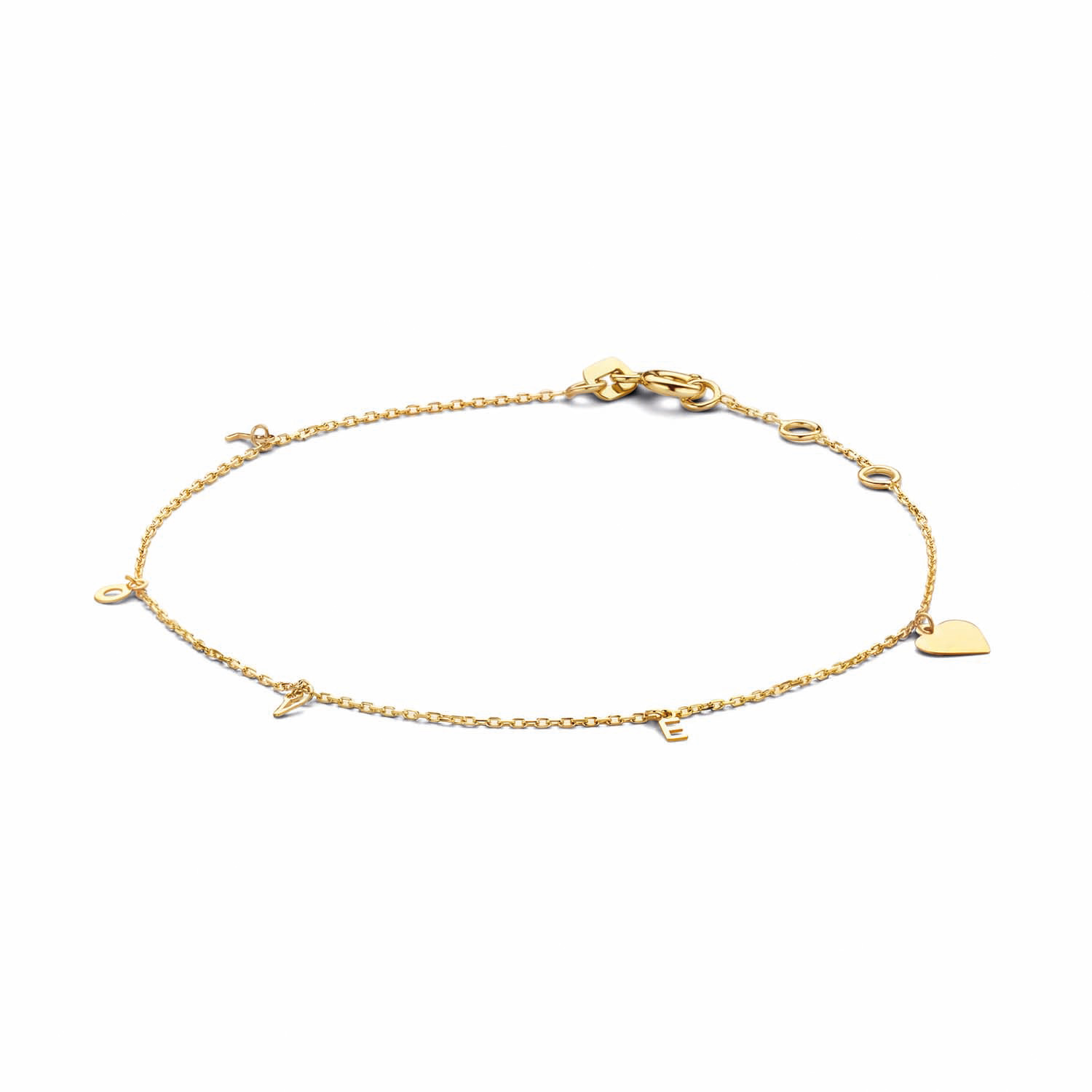 ackie 14 Karaat Gouden Love Armband
Op zoek naar een betekenisvol sieraad of een liefdevol cadeau? De Jackie Love 14 karaat gouden armband is een elegant en tijdloos sieraad dat symbool staat voor liefde en verbondenheid. Deze verfijnde 14k geelgouden armband is voorzien van een subtiel, glanzend hartje als centraal element.

Dankzij het minimalistische en vrouwelijke ontwerp is deze Jackie gouden hartjes armband perfect voor dagelijks gebruik. Draag de armband solo voor een subtiele touch, of combineer hem moeiteloos met jouw andere gouden armbanden en een horloge voor een stijlvolle 'arm party'. Vervaardigd uit hoogwaardig 14 karaat geelgoud (585) om een leven lang gekoesterd te worden.