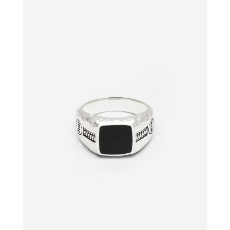 046ON 19 Ring Tangguh Small Onyx Silver | 001J020461519