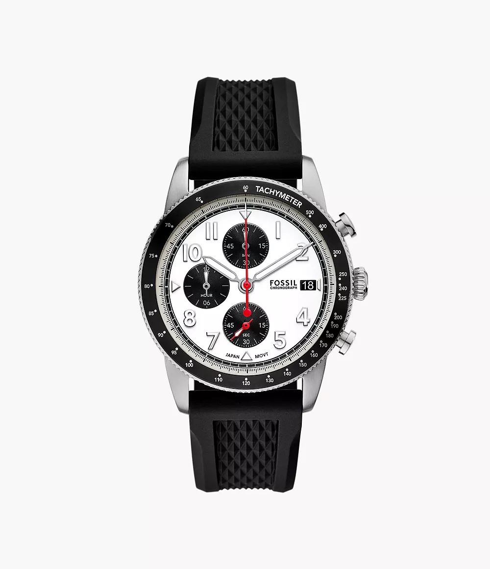 We wilden een horloge creëren dat zowel de functionaliteit als de opwindende energie van racen belichaamt. Met een Japans chronograafuurwerk met centrale secondewijzer, een hoogwaardige tachometerlunette en lume-uurmarkeringen is de Sport Tourer perfect voor welke weg je ook kiest.