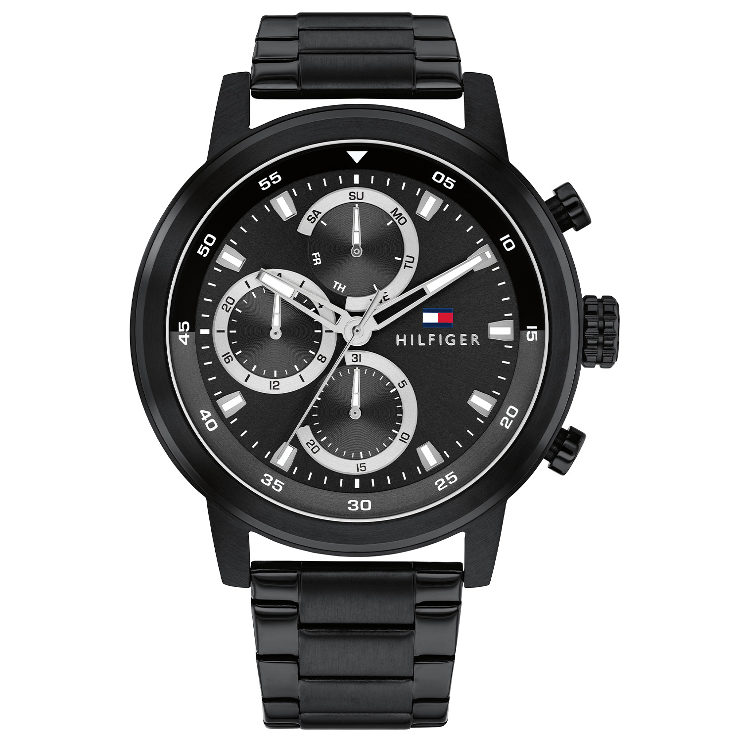 Tommy Hilfiger horloge met stalen band, Rocky zwart/zwart